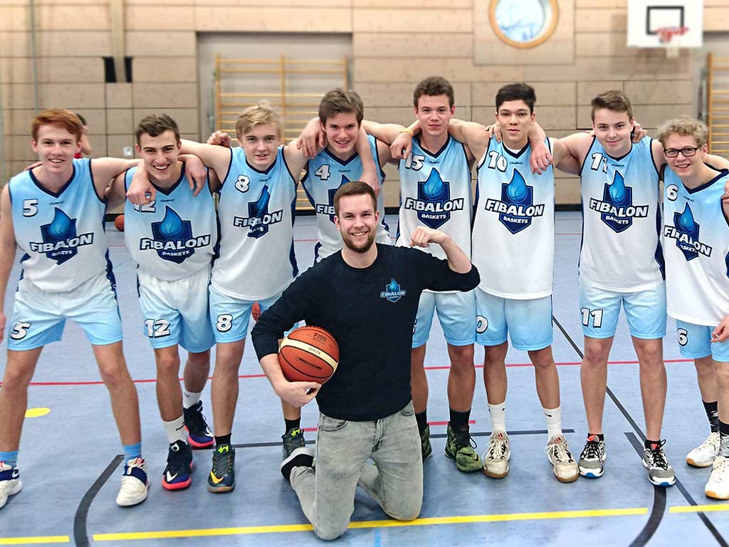 Die U16 der FIBALON Baskets bei der Meisterschaft in der Bezirksoberliga