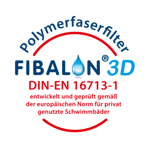 FIBALON 3D Polymerfaserfilter DIN-EN 16713-1 - entwickelt und geprüft gemäß der europäischen Norm für privat genutzte Schwimmbäder